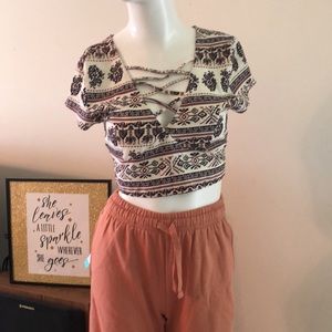 Charlotte Russe Women's Top with Cutouts